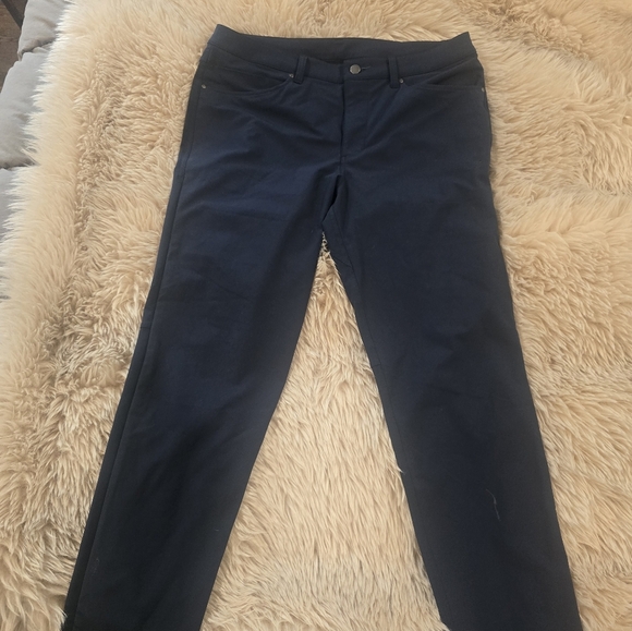 Mens Lululemon Athletica Deep Blue Pants Sz 34 - Picture 3 of 4